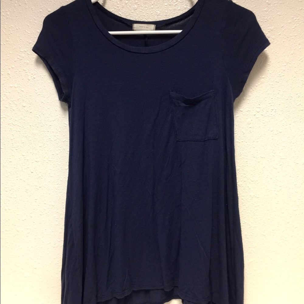 Super Soft Dark Navy Pocket Tee